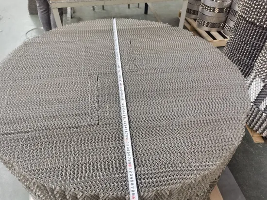 SS316 Wire Gauze Packing Metal Structured Packing for Distillation Columns